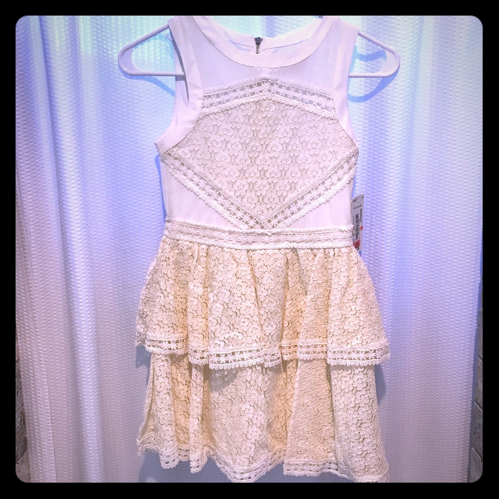 Girls formal white dress